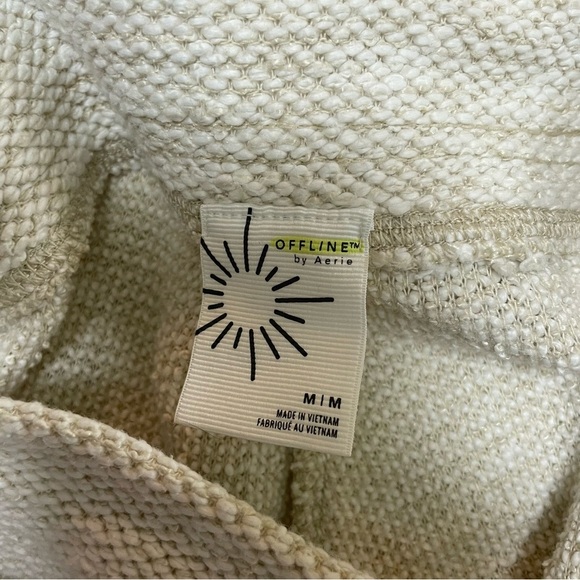 NWOT Offline by Aerie snowday textured cream color jogger M - Picture 9 of 13